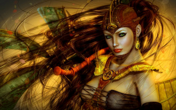 Картинка фэнтези девушки шлем cyberpunk киберпанк