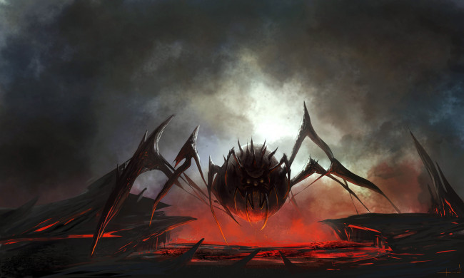 Обои картинки фото фэнтези, существа, паук