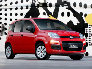 обоя автомобили, fiat, красный, 319, au-spec, panda
