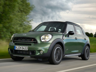Картинка автомобили mini cooper зеленый 2014г r60 s countryman