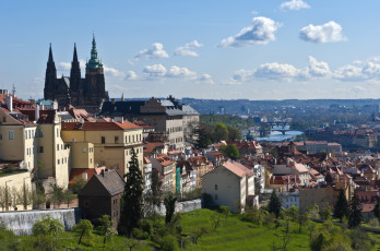 Картинка города прага+ Чехия панорама