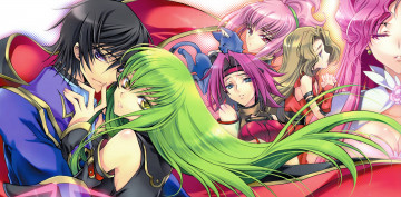 Картинка аниме code+geass парень девушки код гиас