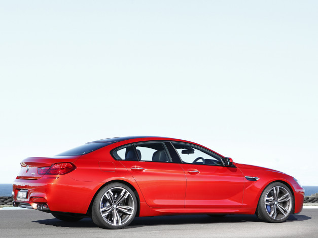 Обои картинки фото автомобили, bmw, gran, m6, красный, f06, au-spec, coupe