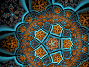 Картинка 3д+графика фракталы+ fractal узор фон цвета