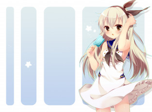 Картинка аниме kantai+collection kantai collection shimakaze kancolle pk-mukasihasakana платье девочка арт