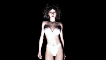 Картинка 3д+графика люди+ people девушка взгляд фон