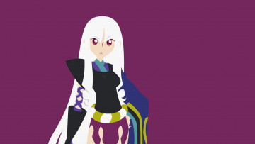 Картинка katanagatari аниме взгляд девушка фон togame