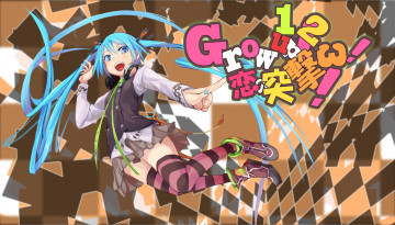 Картинка аниме vocaloid hatsune miku fu-ta арт девушка