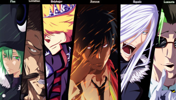 Картинка аниме katekyo+hitman+reborn коллаж арт учитель мафиози реборн персонажи парни