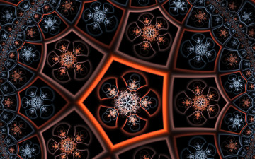 Картинка 3д+графика фракталы+ fractal узор фон цвета