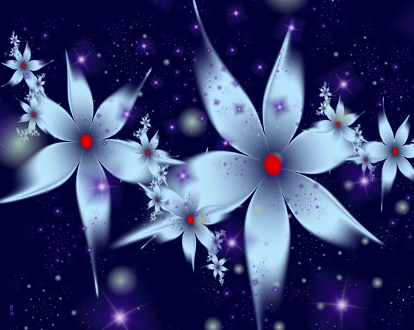 Обои картинки фото 3д графика, цветы , flowers, узор, фон, цвета