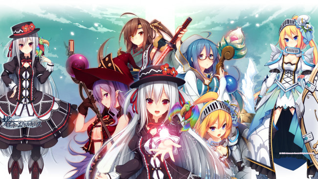 Обои картинки фото аниме, unknown,  другое, tou, no, shita, exercitus, aegis, von, orufobiusu, izumo, asakura, kuroe, odiaru, shanon, fittsua, shiro, avurora, tagme, character, kokusan, moyashi, rozea, арт, девушки