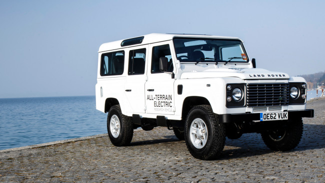 Обои картинки фото land rover electric defender concept 2013, автомобили, land-rover, concept, внедорожник, land, rover, electric, defender, джип, 2013