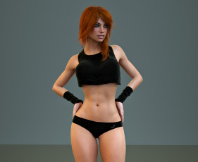 Картинка 3д+графика люди+ people фон взгляд девушка