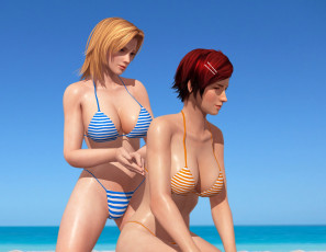 Картинка 3д+графика люди+ people фон взгляд девушки