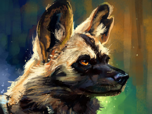 Картинка рисованное животные морда