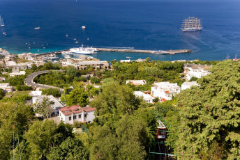 Картинка италия города -+панорамы деревья дорога водоем причал корабли здания