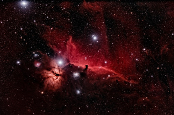 Картинка космос галактики туманности конская голова звезды