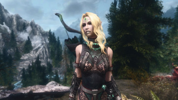 Картинка 3д+графика эльфы+ elves взгляд девушка фон