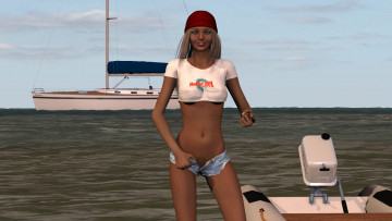 Картинка 3д+графика люди+ people фон взгляд девушки