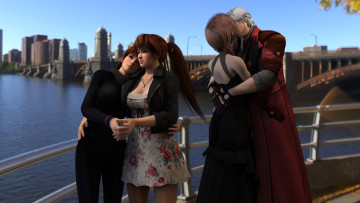 Картинка 3д+графика люди+ people фон взгляд девушки