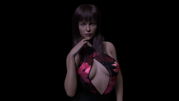 Картинка 3д+графика люди+ people фон взгляд девушка