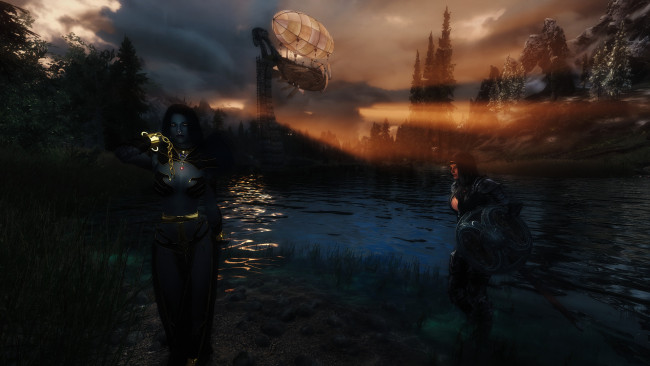 Обои картинки фото 3д графика, фантазия , fantasy, девушка, фон, взгляд