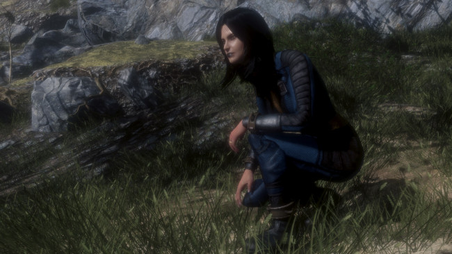 Обои картинки фото 3д графика, фантазия , fantasy, фон, взгляд, девушка