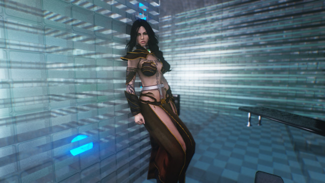 Обои картинки фото 3д графика, фантазия , fantasy, взгляд, девушка, фон