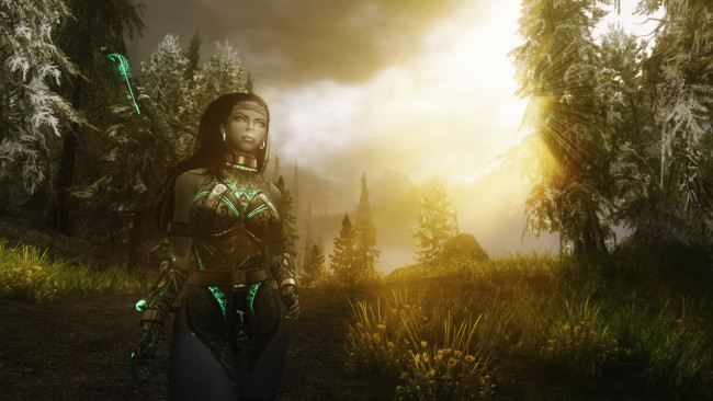 Обои картинки фото 3д графика, фантазия , fantasy, взгляд, девушка, фон