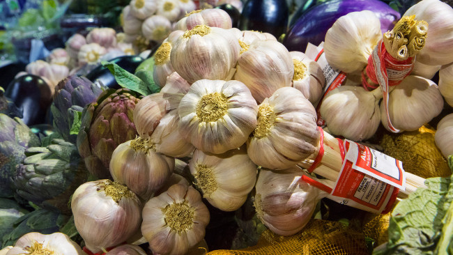 Обои картинки фото еда, Чеснок, снедь