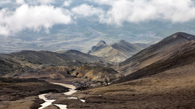 Обои картинки фото камчатка, природа, горы, облака