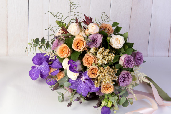 Обои картинки фото цветы, букеты,  композиции, разноцветные