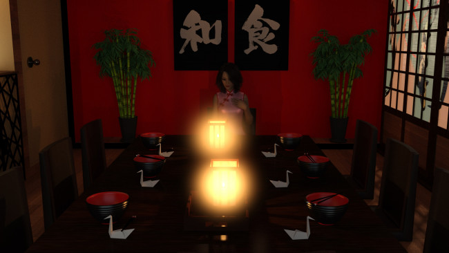 Обои картинки фото 3д графика, фантазия , fantasy, фон, взгляд, девушка