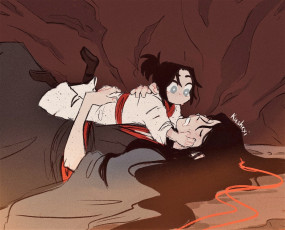 Картинка аниме mo+dao+zu+shi вэй усянь ребенок сон пещера