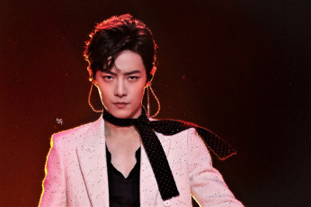 Картинка мужчины xiao+zhan актер шарф пиджак