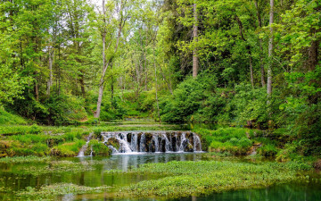Картинка природа водопады поток водопад вода