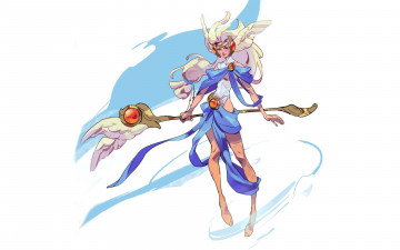 Картинка видео+игры league+of+legends девушка посох janna