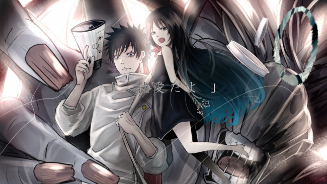 Обои картинки фото аниме, jujutsu kaisen, магическая, битва