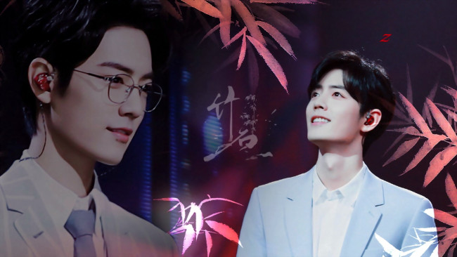 Обои картинки фото мужчины, xiao zhan, актер, лицо, костюм, очки