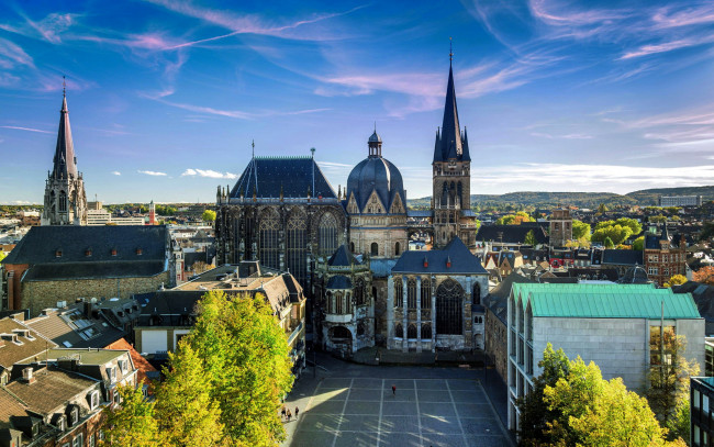 Обои картинки фото aachen, germany, города, - панорамы