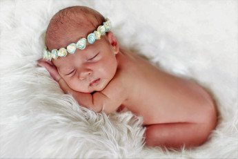 Картинка разное дети ребенок венок мех