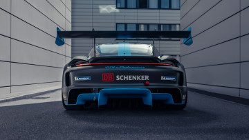 Картинка спорт мотоспорт porsche718 cayman gt4 eperformance 2022 спорткар вид сзади