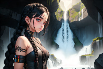 Картинка аниме пейзажи +природа нейросети графика нейроарт ai art нейронные сети рисунки нейро искусство