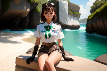 Картинка аниме пейзажи +природа нейросети графика нейроарт ai art нейронные сети рисунки нейро искусство