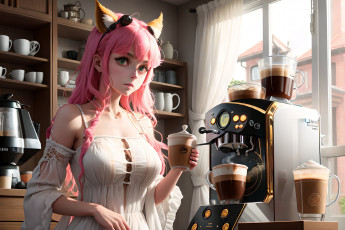 Картинка аниме животные +существа нейросети графика нейроарт ai art нейронные сети рисунки нейро искусство