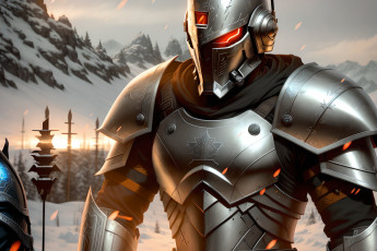 Картинка фэнтези роботы +киборги +механизмы нейросети графика нейроарт ai art нейронные сети рисунки нейро искусство