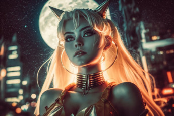Картинка sailor+moon аниме нейросети графика нейроарт ai art нейронные сети рисунки нейро искусство
