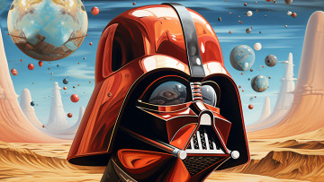 обоя фэнтези, _star wars, нейросети, графика, нейроарт, ai, art, нейронные, сети, рисунки, нейро, искусство, дарт, вейдер