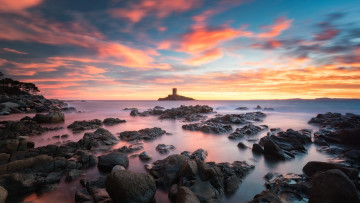 Картинка le+dramont cote+d`azur france природа побережье le dramont cote d'azur